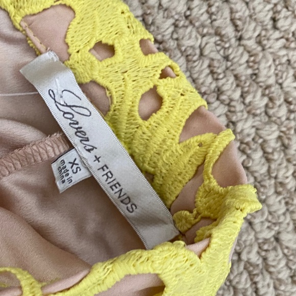 Lovers & Friends Yellow Lace Mini Skirt - Picture 11 of 11